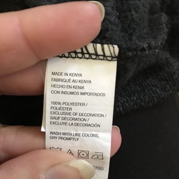 Izod Mens Charcoal Gray Half-Zip Pullover Sweater Medium Sweatshirt - Picture 6 of 6